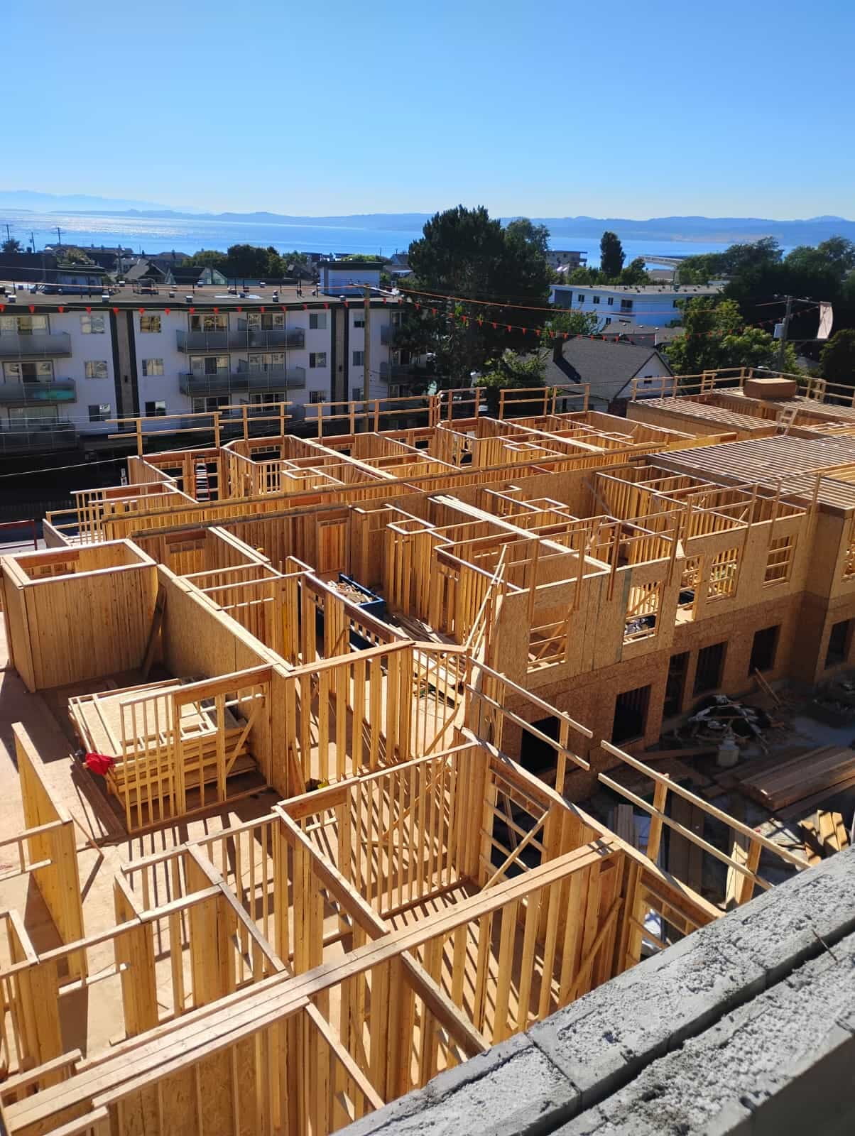Hermes multi-family framing project in British Columbia